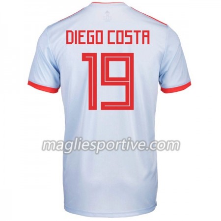 Completo Calcio Spagna Diego Costa 19 Divisa Trasferta Mondiali 2018